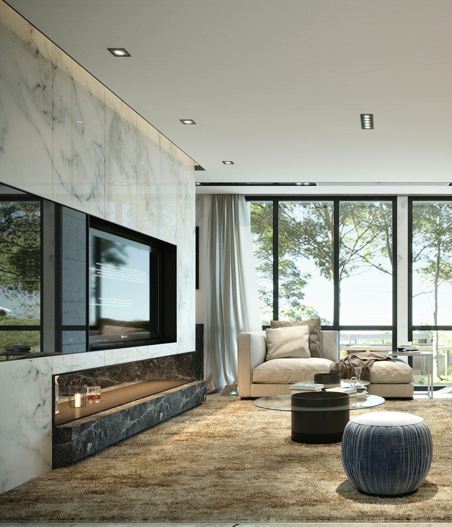 Wide-plank hardwood flooring in a Audubon Country Club, Florida home