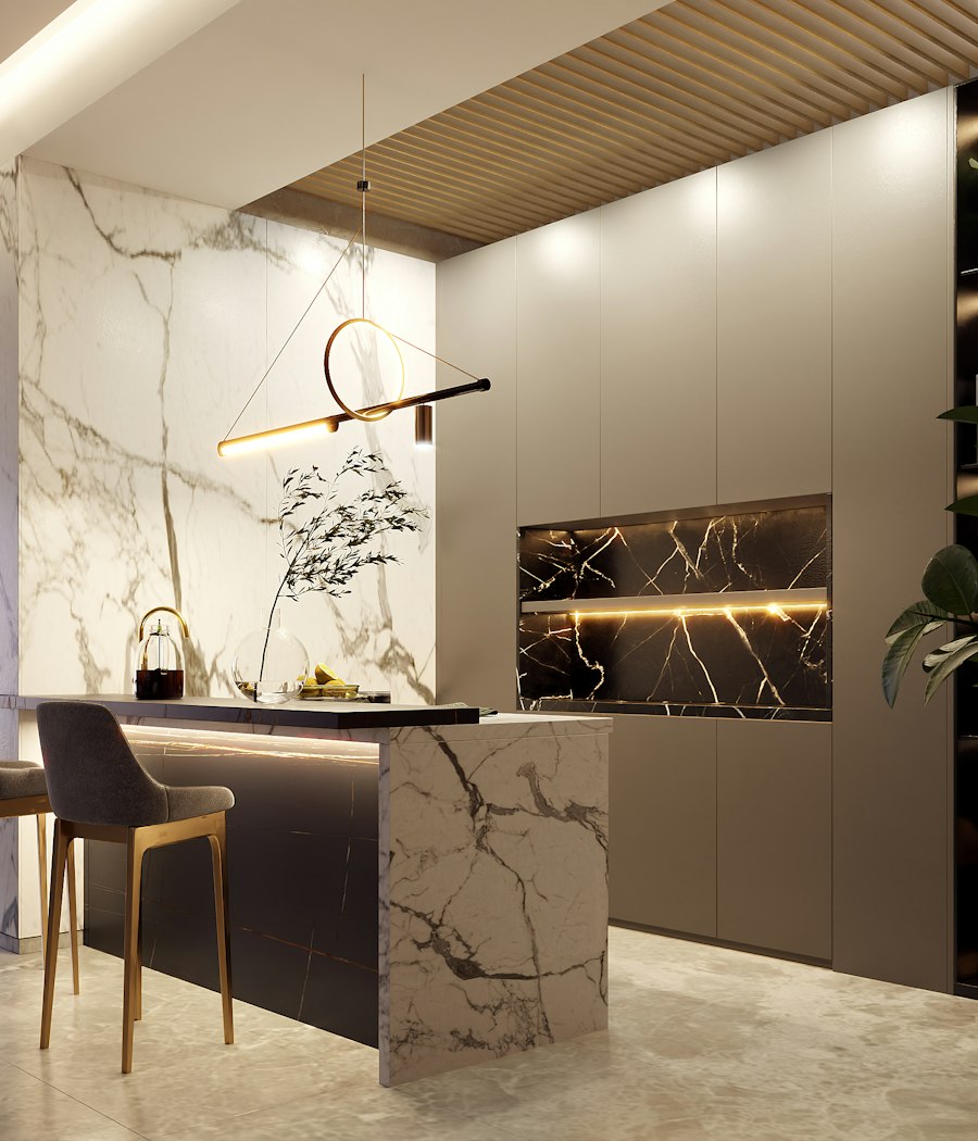 Custom kitchen remodel in a The Estuary at Grey Oaks, Florida home